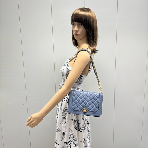 SUPER SALE QUILTED FLAP BAG SLATE BLUE - Picture 2 of 10